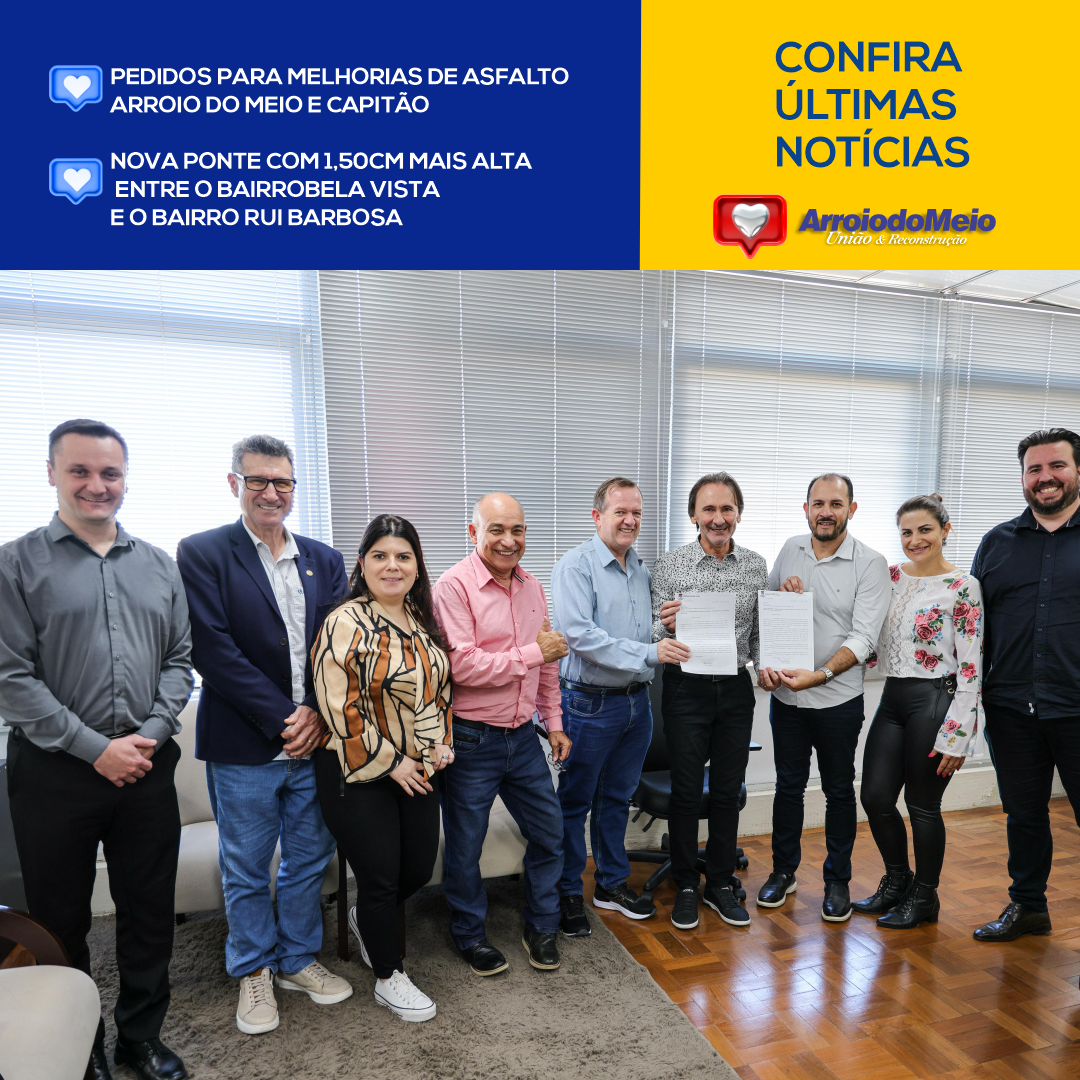 Novas pedidos Asfalto e ponte